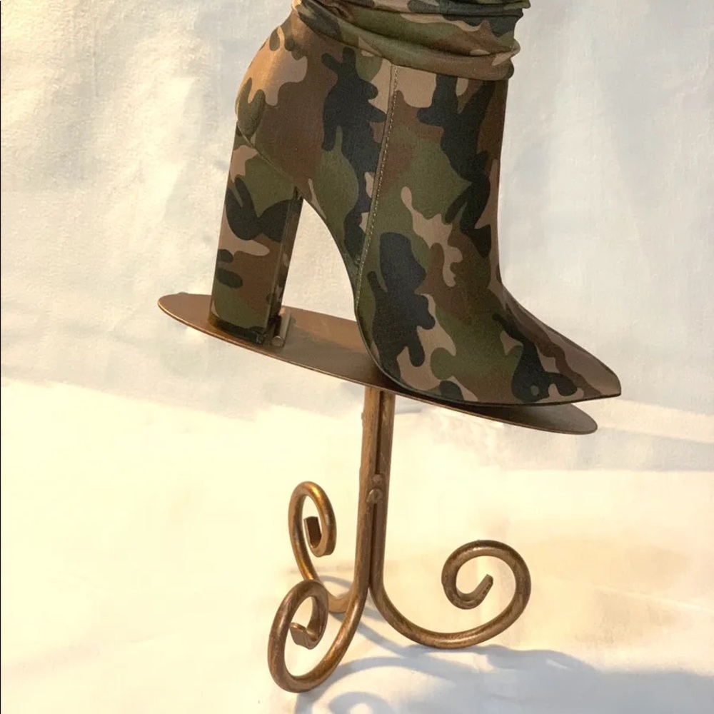 Camo Slouch Ankle Boot
